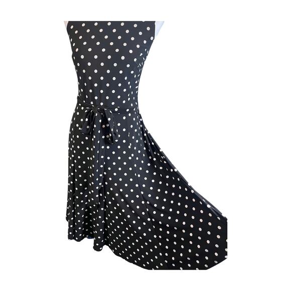 Lauren Ralph Lauren Polka Dot Midi Dress 12 Classic Vintage Inspired cocktail - Picture 5 of 9